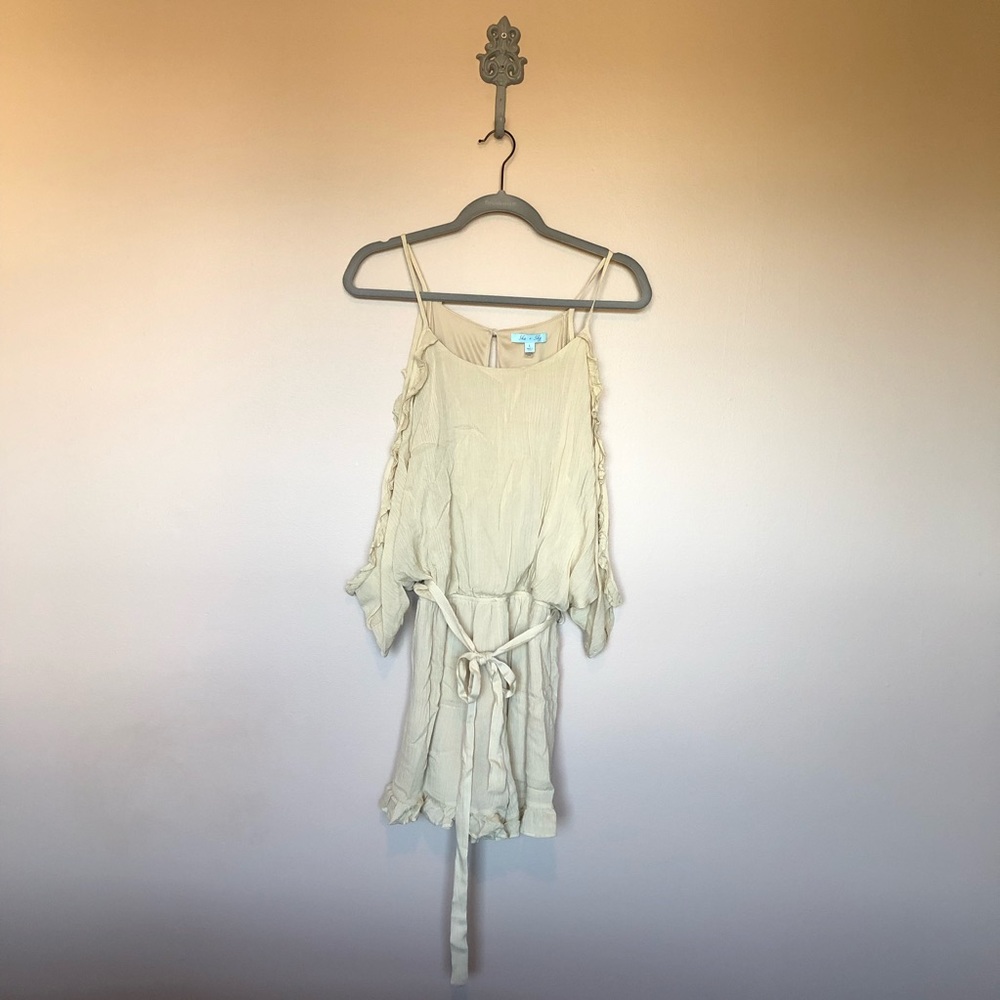 She + sky mustard romper large. 116
